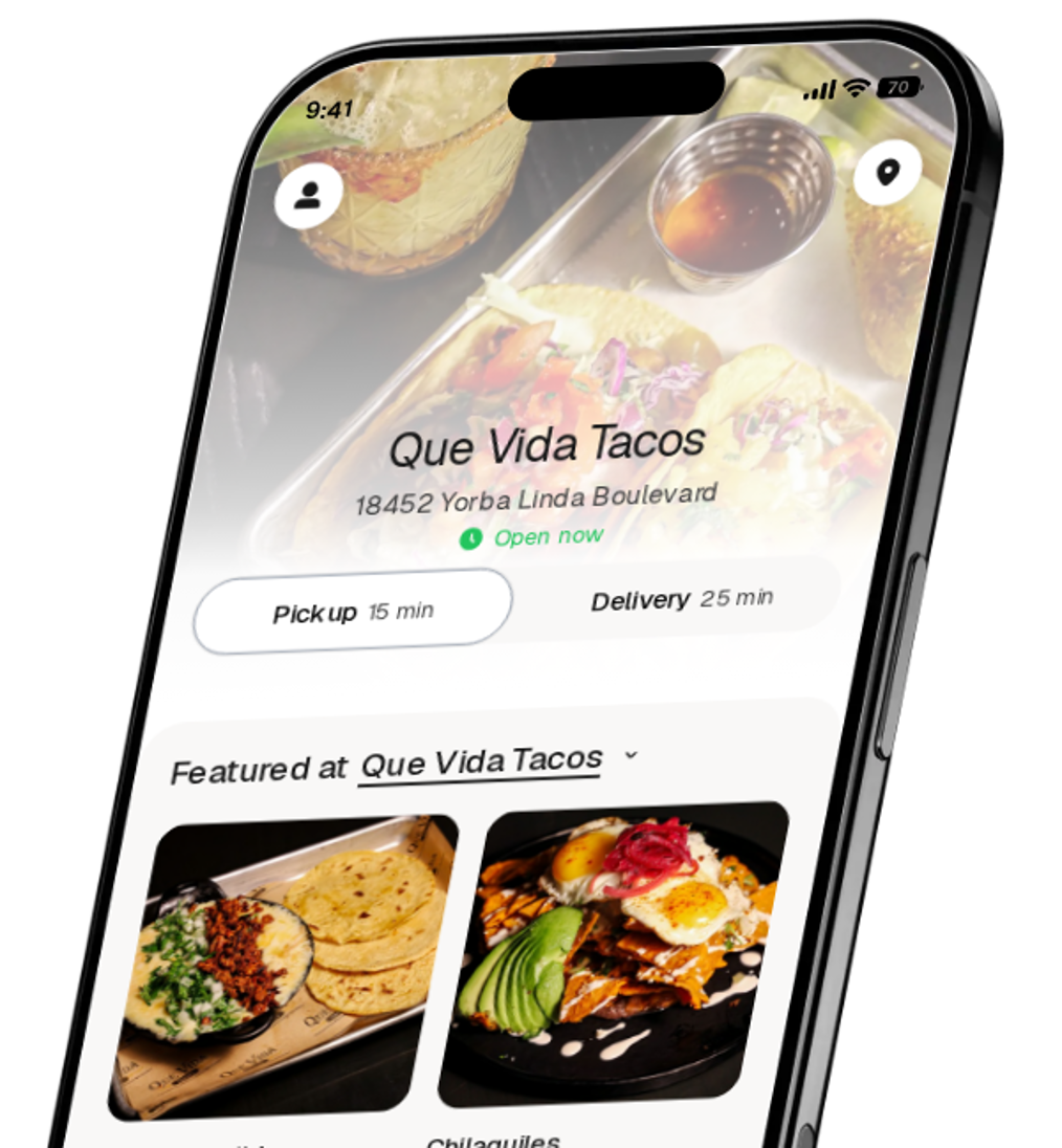 Que Vida Tacos app preview
