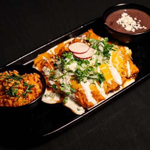 Enchiladas Rojas.