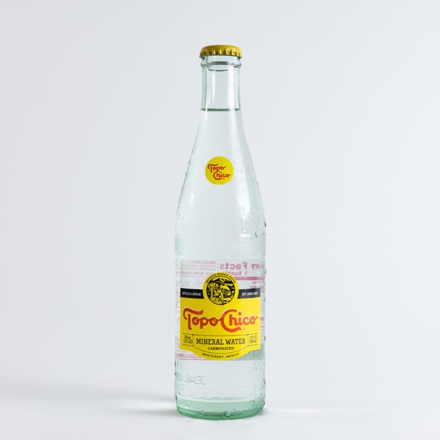 Topo Chico Sparkling Water.